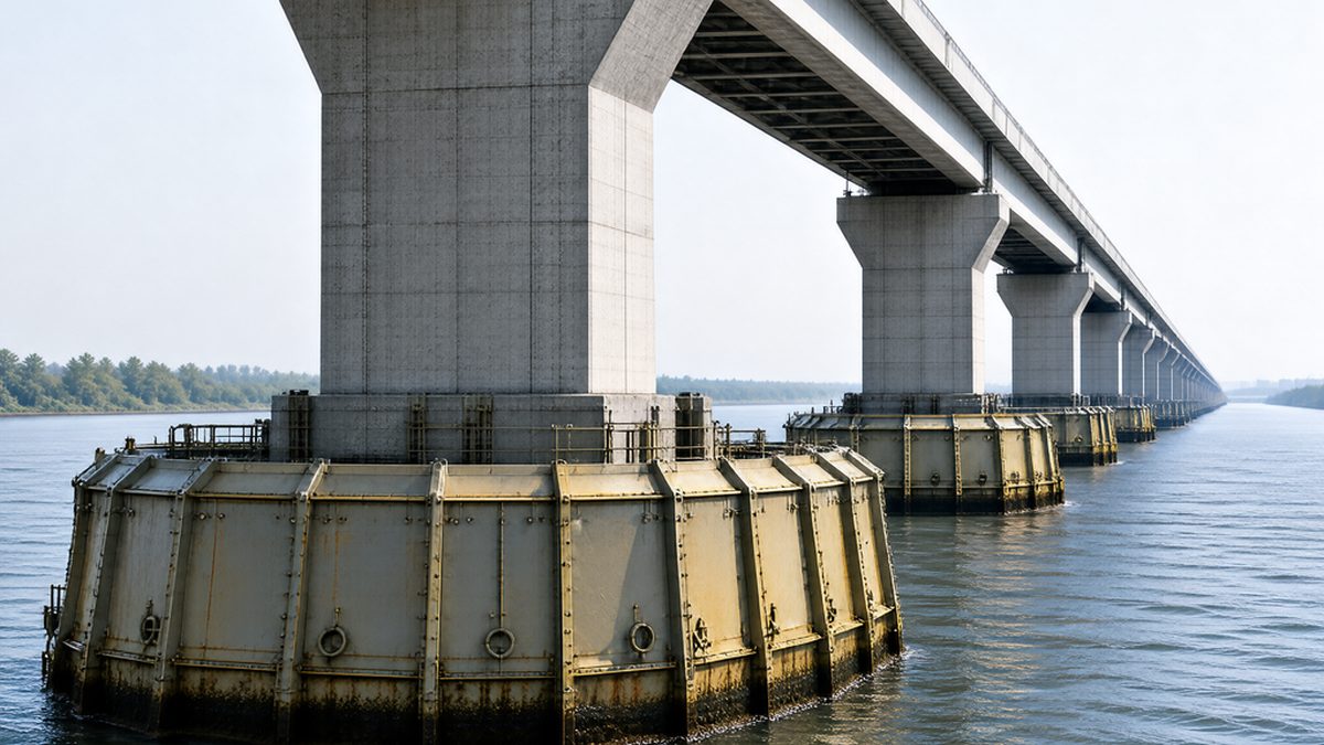 Dispositivo de protección de puente ferroviario frente a colisiones de buques