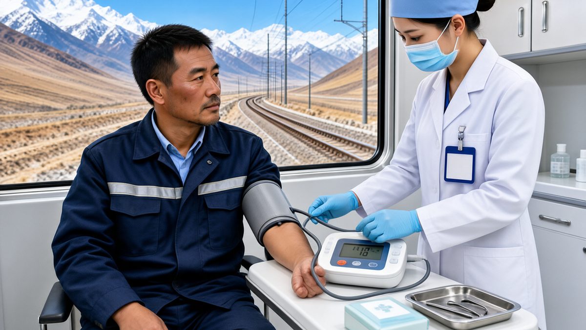 Reconocimiento de salud laboral del personal de ferrocarriles de altura