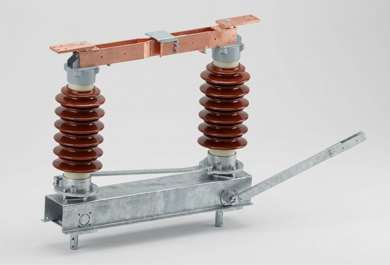 GW4-27.5/1250D Seccionador de alta tensión para intemperie (27.5kV con puesta a tierra, 1250A)